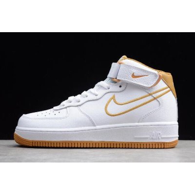 Nike Erkek Air Force 1 Mid '07 Beyaz Kaykay Ayakkabı Türkiye - SF2JJERC